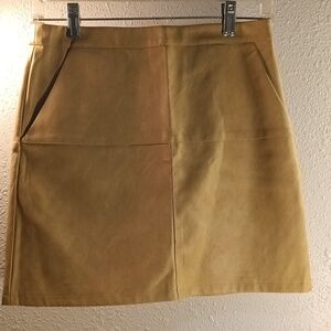 Shinestar Tan Mini Skirt ***Imperfect